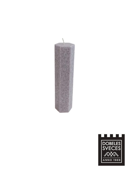 KRISTĀLSTEARĪNA CILINDRS LILLĀ 50 x 200 mm