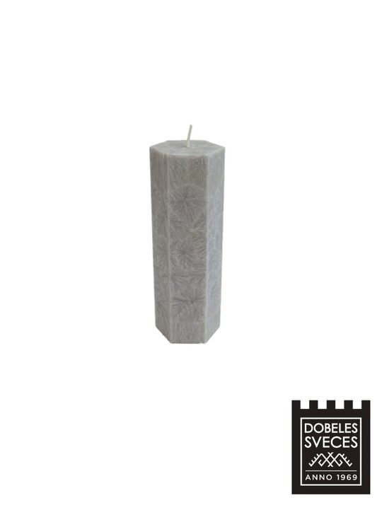 KRISTĀLSTEARĪNA CILINDRS PELĒKS 50 x 150 mm