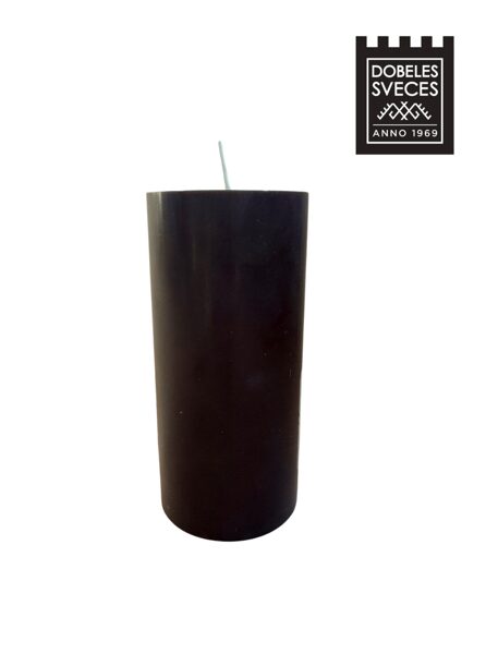 Lieta stearīna cilindriska svece - TUMŠI BRŪNS 70x150 mm