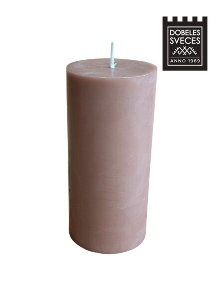 Lieta stearīna cilindriska svece - VIOLETI PELĒKS 70x150 mm